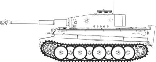 Miniatura 2 de Airfix Tiger I Mid Version 1:35 WWII Militar Tanque Modelo de Plástico Kit A1359