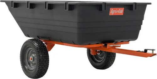 Miniatura 12 de Agri-Fab Inc 45-0554, carro de volteo de acero para ATV/UTV de 1,250 libras, naranja/negro