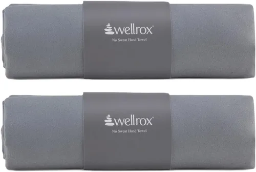 Miniatura 12 de Wellrox Toalla de mano de yoga de microfibra, súper suave, de secado rápido, antideslizante para pilates, gimnasio y entrenamientos