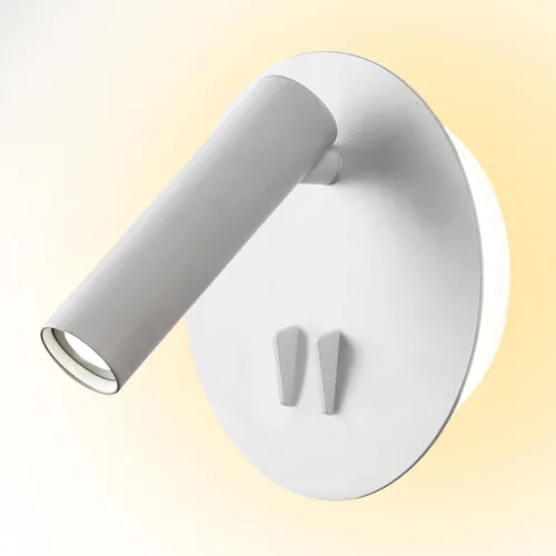 Miniatura 10 de ZEROUNO Lámpara de lectura de montaje en pared para dormitorio, lámpara de pared nocturna retroiluminada, aplique cableado con interruptor