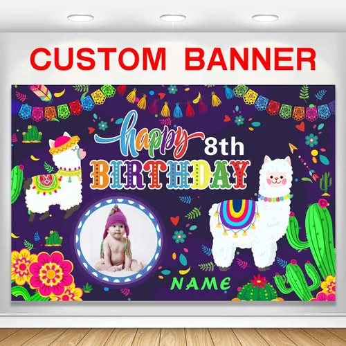 Miniatura 25 de Decoración personalizada para fiesta mexicana, carnaval, fiesta de feliz cumpleaños, suministros personalizados, fiesta mexicana, carnaval, Estilo-O