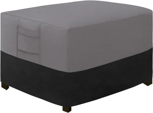 Miniatura 19 de Easy-Going Funda otomana para exteriores, funda impermeable para otomana de patio, funda resistente para muebles de exterior con asas acolchadas