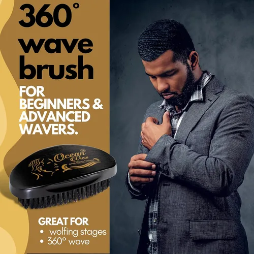 Miniatura 2 de OCEAN VIEW DEEP WAVES POMADE Cepillo ondulado 360 + grasa de ondas 360