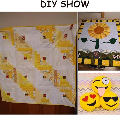 Miniatura 5 de Hanjunzhao Paquetes de tela de cuartos gordos amarillos 18x22 pulgadas para coser acolchar manualidades