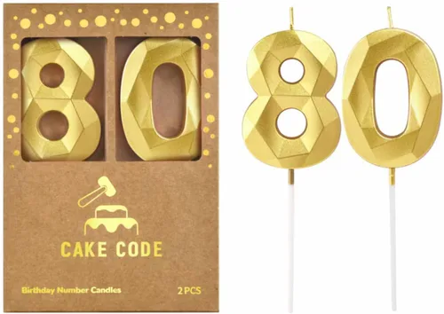 Miniatura 7 de Velas de 7 cm de Oro Cristal Número 17 para Pastel de Cumpleaños, Velas de Oro y Número para Celebración de Fiesta