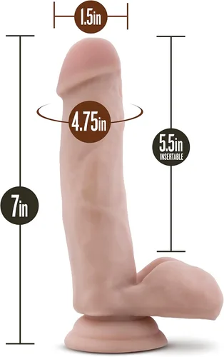 Miniatura 3 de Blush Coverboy - The Pool Boy - Consolador realista de 7 pulgadas - Base de ventosa para jugar manos libres - Juguete sexual para adultos