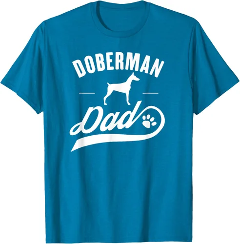 Miniatura 9 de Doberman Dad - Camiseta para amante del dueño del perro, Negro, S