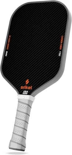 Miniatura 9 de Paletas de pickleball Srikel, pala de pickleball de fibra de carbono Raw T700, núcleo de polímero de poder de 16mm, raquetas profesionales para gran