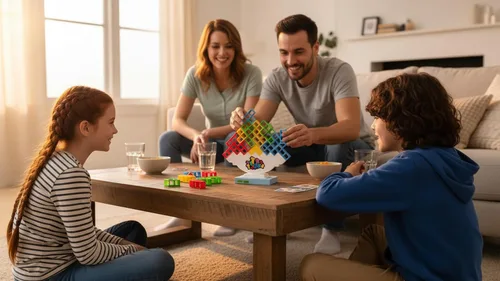 Miniatura 5 de Tetra Tower - Juego de apilamiento de 48 piezas de bloques de construcción de equilibrio para niños, adultos, familia, amigos, juego en
