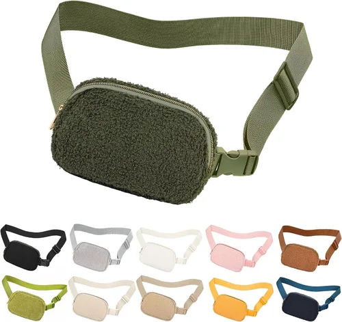 Miniatura 81 de Riñonera cruzada para mujeres y hombres, bolsa para cinturón para senderismo con correa ajustable, riñonera para correr, entrenamiento, deportes