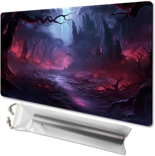 Miniatura 16 de MTG - Tapete de juego tamaño 24 x 14 pulgadas, bolsas de almacenamiento gratuitas, respaldo antideslizante, impresión, ideal para entusiastas