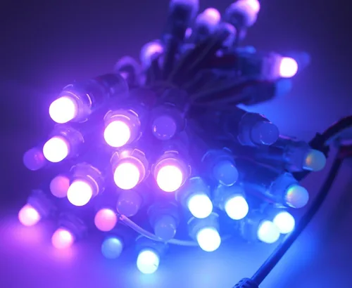 Miniatura 8 de WS2811 Pixeles Digital direccionable Luces LED en tira, impermeables, RGB a todo color, 12 mm, DC 5V (DC5V 50 piezas)
