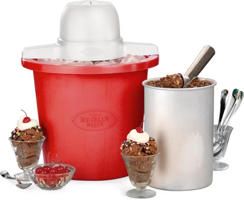 Miniatura 19 de Nostalgia Máquina Eléctrica de Helados – Estilo Salón, Máquina de Helado Suave a la Antigua Hace Yogur Congelado o Gelato en Minutos - Divertido