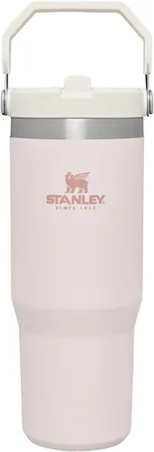 Miniatura 24 de STANLEY IceFlow 2.0 - Vaso con pajilla abatible con asa, 30 onzas, tapa giratoria y popote abatible, botella de agua a prueba de fugas, acero Tiza