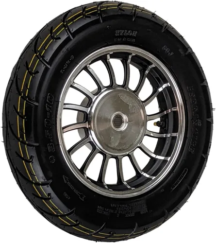 Miniatura 9 de RedCap Rueda trasera de 10 pulgadas y neumático de 3.5-10 para scooter ciclomotor de 50 cc GY6 QMB139 para unidades de freno de tambor Sunny TaoTao