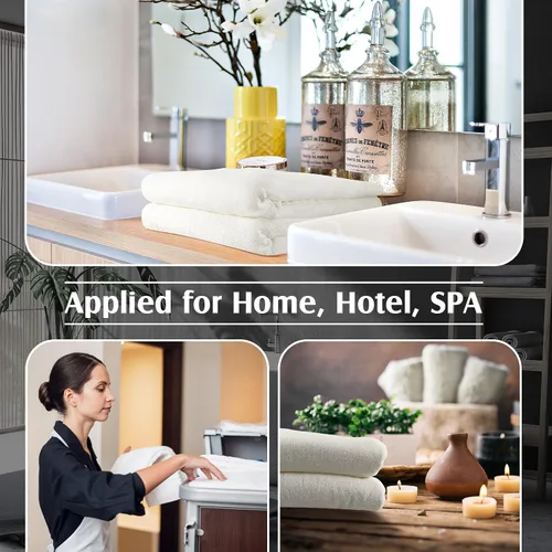 Miniatura 7 de Preboun 2 toallas de baño de vellón de gran tamaño, 40 x 80 pulgadas, toallas de baño extra grandes de microfibra coral terciopelo coral altamente
