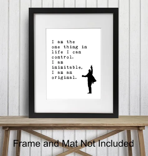 Miniatura 3 de Póster – Decoración artística de pared con cita inspiradora – Impresión motivacional para decoración del hogar para oficina, sala de estar, guarida