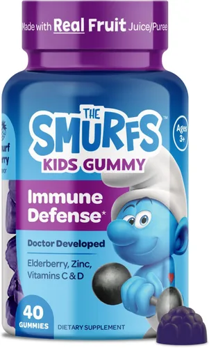 Miniatura 14 de Smurfs Kids - Gomitas multivitamínicas para niños con 15 vitaminas y minerales, hechas con fruta real, desarrolladas por médicos, sin OMG y sin