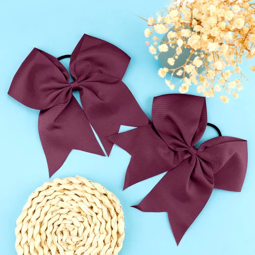 Miniatura 3 de Lazos de animación, lazo negro para animadoras, lazos de animadora para animadoras, lazos de animadora, 2 lazos grandes de 8 pulgadas para niñas