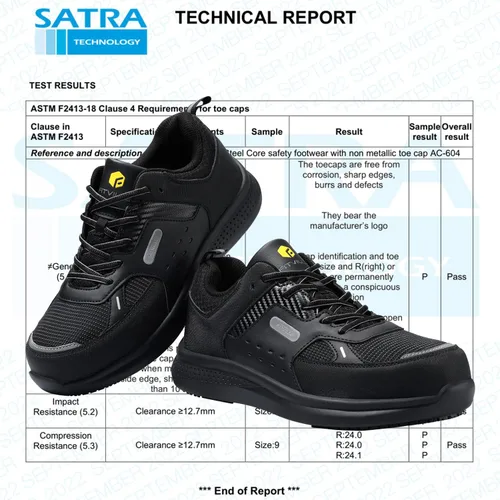 Miniatura 2 de FitVille Zapatos de trabajo extra anchos para hombres con punta de acero compuesto antideslizante zapatos de trabajo impermeables ligeros-SteelCore