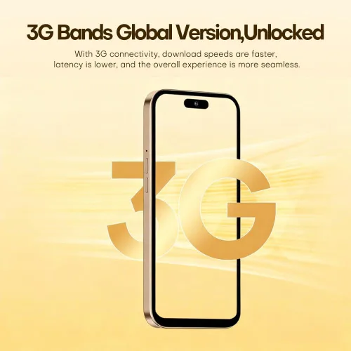 Miniatura 4 de Teléfono móvil 3G desbloqueado, pantalla de 6.6 pulgadas 16 GB ROM (SD a 128 GB), cámaras duales de doble SIM, sistema operativo Android 10.0, Negro