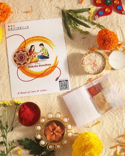 Miniatura 7 de Set of 2 SuperHero's Rakhi for Brother with Raksha Bandhan Greeting Card Roli Chawal Tika - Raksha Bandhan Rakhi for Small Brothers Rakhi for