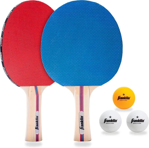 Juego de palas de ping pong Franklin Sports con pelotas - Kit de palas de tenis de mesa para 2 y 4 jugadores - Kit completo de inicio de ping pong
