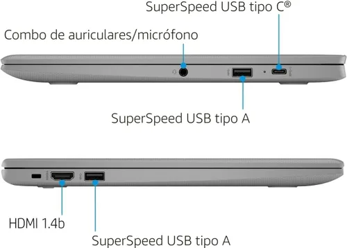 Miniatura 5 de HP Laptop Chromebook HD de 14 pulgadas para estudiantes, Intel Quad-Core N4120 (> N4020), 4 GB de RAM, 64 GB eMMC, WiFi, cámara web, HDMI, USB-A