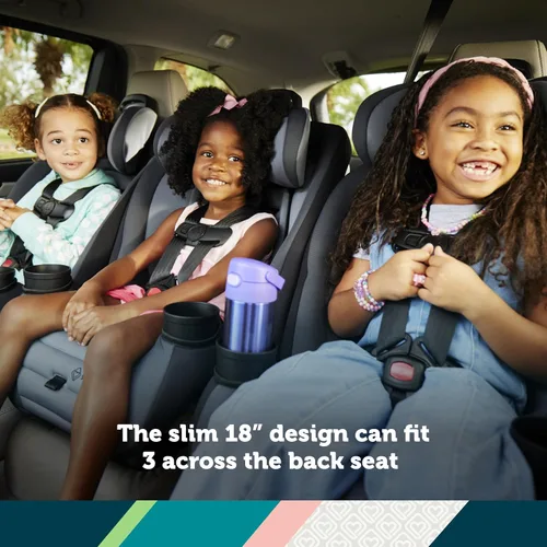 Miniatura 4 de Safety 1st Ellaris - Asiento de seguridad convertible 3 en 1, diseño slim fit, orientado hacia atrás y adelante, reposacabezas de 5 posiciones