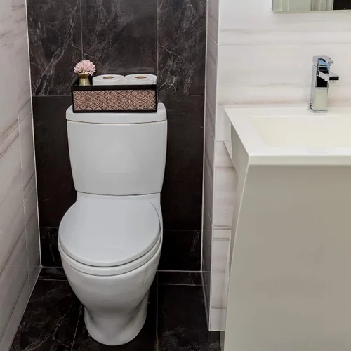 Miniatura 9 de Creative Scents Dublin - Cesta de almacenamiento de papel higiénico marrón para decoración, organizador decorativo de baño y almacenamiento