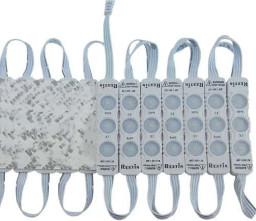 Miniatura 6 de Super brillante 110V 100pcs nuevo modelo 2835 3 LED módulo blanco cálido 120-150LM por módulo impermeable luz decorativa para letreros de letras