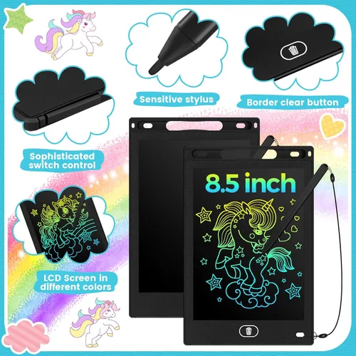Miniatura 2 de Tinlade Paquete de 12 tabletas de escritura LCD para juegos de recuerdos de fiesta de niños, juguetes educativos de 8.5 pulgadas, regalos a granel