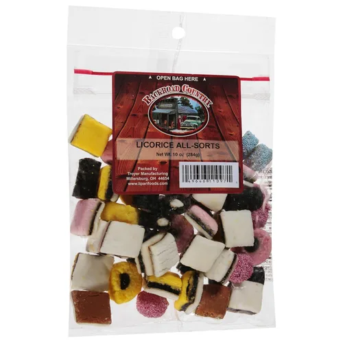 Miniatura 4 de Backroad Country Classic Allsorts - Caramelo de regaliz en embalaje resellable, fabricado en el Reino Unido, 10 onzas (paquete de 1)