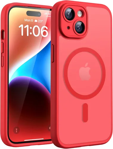 Miniatura 17 de TOCOL Funda magnética 3 en 1 para iPhone 14 Pro, mejorada [protección completa de cámara] con 2 protectores de pantalla, funda de grado militar Azul