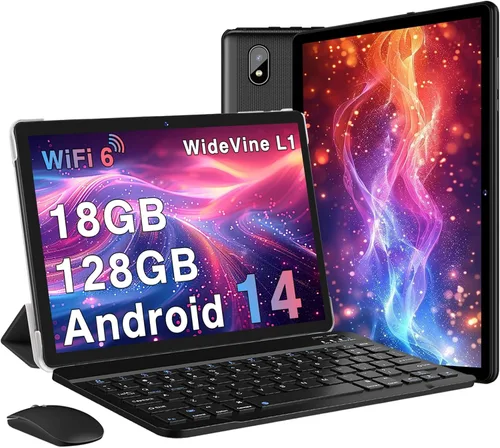 Miniatura 7 de DMOAO Tablet 2025 Tablet Android 14 de 11 pulgadas con 128 GB + 20 GB de almacenamiento grande, Octa-Core 2.0Ghz, 8000mAh, carga rápida de 18 W