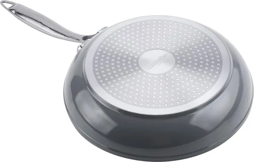 Miniatura 8 de Mueller Sartén de 12 pulgadas, utensilios de cocina con revestimiento de piedra alemana antiadherente resistente, cuerpo de aluminio, distribución