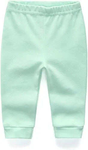 Miniatura 4 de Leggings unisex de algodón para recién nacido, paquete de 4 pantalones bordados, casuales, de 0 a 24 meses, para niños y niñas