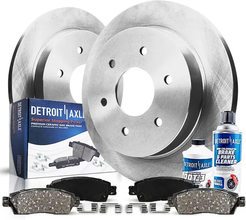 Miniatura 31 de Detroit Axle - Kit de frenos delanteros para Honda Civic 1999-2005 EL 2010-14 Insight Rotores de freno de disco Pastillas de freno de cerámica 1999