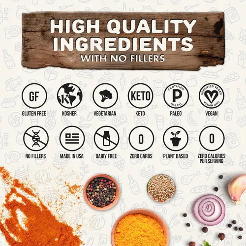 Miniatura 5 de Acabador de Sal del Himalaya y Pimienta Rosa por Flavor God, Paquete de 2 - Mezcla Premium de Especias y Condimentos Totalmente Naturales