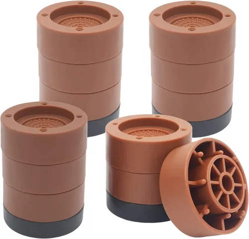 Miniatura 18 de 4 juegos de elevadores redondos negros para muebles, elevadores de cama resistentes, altura de 1 pulgada, 2 pulgadas, 3 pulgadas, elevadores de cama