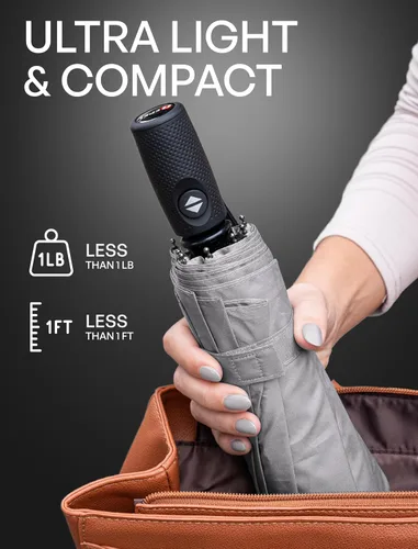 Miniatura 95 de REPEL Windproof Travel Umbrella - Compact & Withstands Winds up to 85MPH , Strongest Premium Auto Folding Umbrella for Rain and Sun - Durable, Light