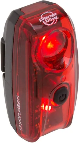 Miniatura 2 de Planet Bike Superflash 65 - Luz trasera para bicicleta, color rojo y negro