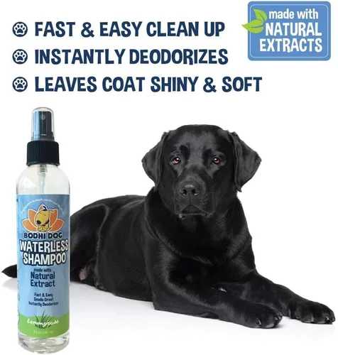 Miniatura 4 de Bodhi Dog Champú sin agua Champú seco natural para perros o gatos Neutraliza el olor de mascotas No requiere enjuague Fabricado