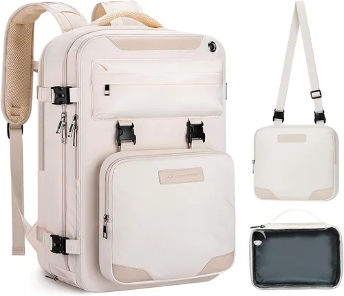 Miniatura 11 de Maelstrom Mochila de viaje para mujeres y hombres, mochila impermeable para laptop de 17 pulgadas, regalo para mochila de trabajo escolar con bolsa
