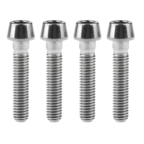 Miniatura 89 de Titanio Ti M6 x 10 16 18 20 25 30 35 40 45 50 55 60 2.559 in Allen - Tornillos hexagonales de 2.559 in, tornillos cónicos, paquete de 4
