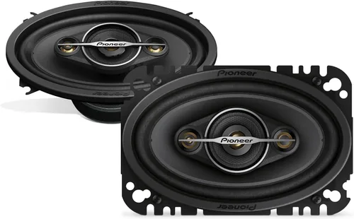 Pioneer A-Series Estándar TS-A4671F Altavoces de 4 vías de 4" x 6" (Par) – 210W Máximo, Sonido Equilibrado + Agudos Suaves, Graves Mejorados,