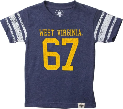 Miniatura 16 de Wes and Willy Camiseta de Manga Corta con Estampado de Jersey para Niños y Jóvenes Fanáticos del Deporte Universitario, Tallas 8-20 Vintage