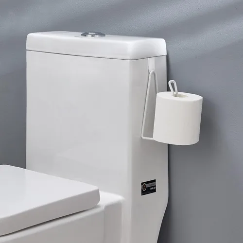 Miniatura 2 de INIUNIK Soporte de papel higiénico, dispensador de rollos de papel higiénico sobre el tanque, reserva para almacenamiento y organización en el baño