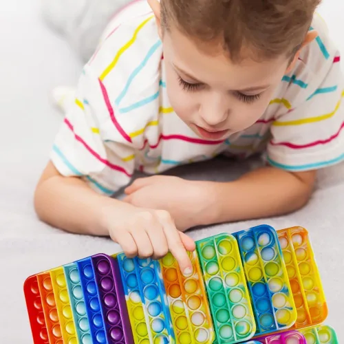 Miniatura 4 de 24 piezas de juguetes para ansiedad de burbujas para recuerdos de fiesta, alivio del estrés y la presión, juguetes para niños, juguete a granel