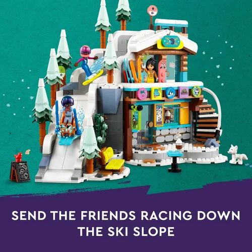 Miniatura 8 de LEGO Friends Pista de Esquí y Café Navideño de Construcción de Juguetes - Figuras de Juego de Simulación y Juegos de Construcción para Niñas